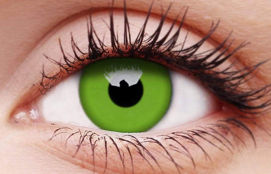 ColourVue Buy Costumes Glow Green Contact Lenses 3 ColourVue Buy Costumes Glow Green Contact Lenses
