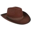 Tomfoolery Cowboy Brown Costume Hat With Woven Band Mens 2 Tomfoolery Cowboy Brown Costume Hat With Woven Band Mens