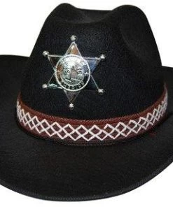Sweidas Cowboy Hat With Sheriff Star Buy Costumes