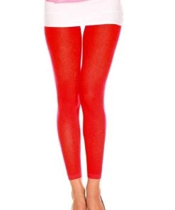 Music Legs Footless Tights Ladies Stockings 80s Fluro Dance Costume Pantyhose Womens