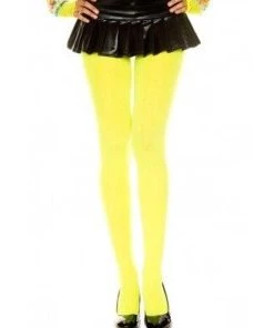 Music Legs Tights Opaque Coloured Regular Size Pantyhose Fancy Dress