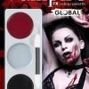 Global Colours Womens Vampire Facepaint Palette Kit