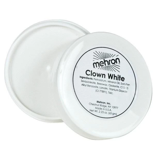 Clown White Foundation Mehron Makeup Professional Mime Greasepaint 3 Clown White Foundation Mehron Makeup Professional Mime Greasepaint