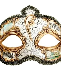 Tomfoolery Buy Costumes Salvatore Venetian Style Men's Masquerade Mask Cream