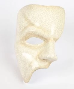 Carta Alta Phantom Of The Opera Mask Mens Venetian Masquerade Crackled