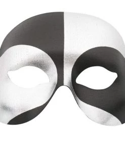 Tomfoolery Voodoo Masquerade Black And Silver Mask
