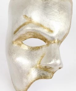 Carta Alta Phantom Of The Opera Venetian Mask Silver Masquerade Mens