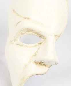 Carta Alta Phantom Of The Opera Venetian Mask White Masquerade