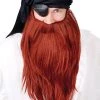 Tomfoolery Mens Pirate Red Fake Costume Beard