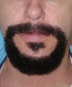 Carnival Products Beard And Mo Black False Short Stage Beard And Moustache