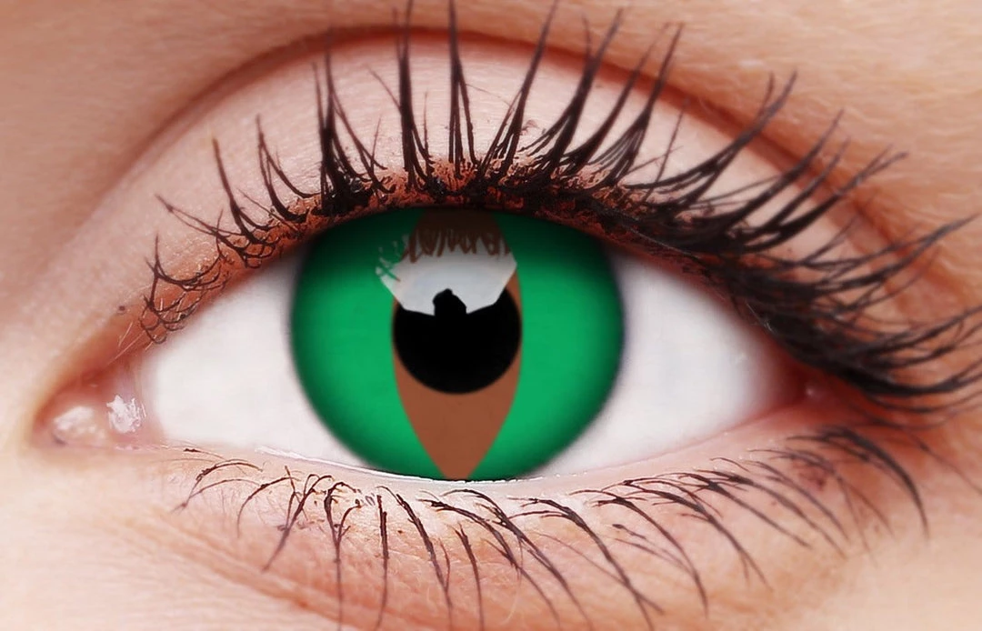 ColourVue Buy Costumes Raptor Green Contact Lenses 3 ColourVue Buy Costumes Raptor Green Contact Lenses