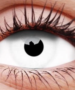 ColourVue Buy Costumes Snow Witch White Contact Lenses Full Eye