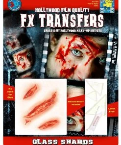 Tinsley Transfers Glass Shards Fake Wound Horror Makeup Halloween 3D FX Transfers 7 Tinsley Transfers Glass Shards Fake Wound Horror Makeup Halloween 3D FX Transfers