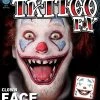 Tinsley Transfers Clown Face Temporary Tattoo 2 Tinsley Transfers Clown Face Temporary Tattoo