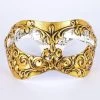 Carta Alta Womens Music Gold Baroque Venetian Mask Classic Baroque Masquerade