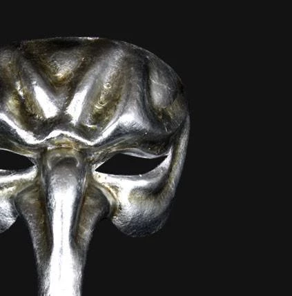 Carta Alta Pulcinella Men's Silver Mask Venetian Authentic Naso Masquerade Mens 3 Carta Alta Pulcinella Men's Silver Mask Venetian Authentic Naso Masquerade Mens