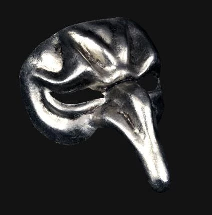Carta Alta Pulcinella Men's Silver Mask Venetian Authentic Naso Masquerade Mens 5 Carta Alta Pulcinella Men's Silver Mask Venetian Authentic Naso Masquerade Mens