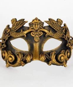 Carta Alta Griffin Mask Bronze Venetian Baroque Male Masquerade Mens