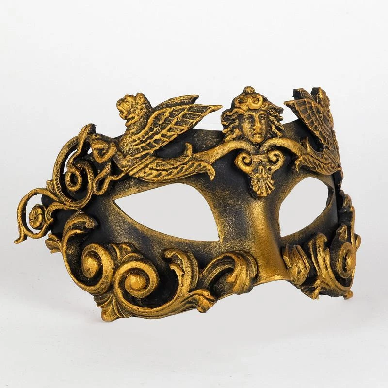Carta Alta Griffin Mask Bronze Venetian Baroque Male Masquerade Mens 4 Carta Alta Griffin Mask Bronze Venetian Baroque Male Masquerade Mens