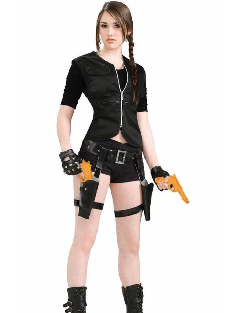 Tomfoolery Lara Croft Thigh Holster & Gun Costume Set 3 Tomfoolery Lara Croft Thigh Holster & Gun Costume Set