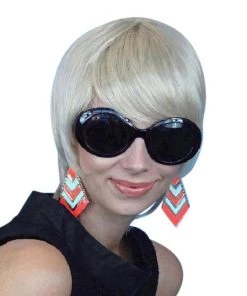 Carnival Products Twiggy 1960's Mod Girl Blonde Costume Wig Fancy Dress Womens