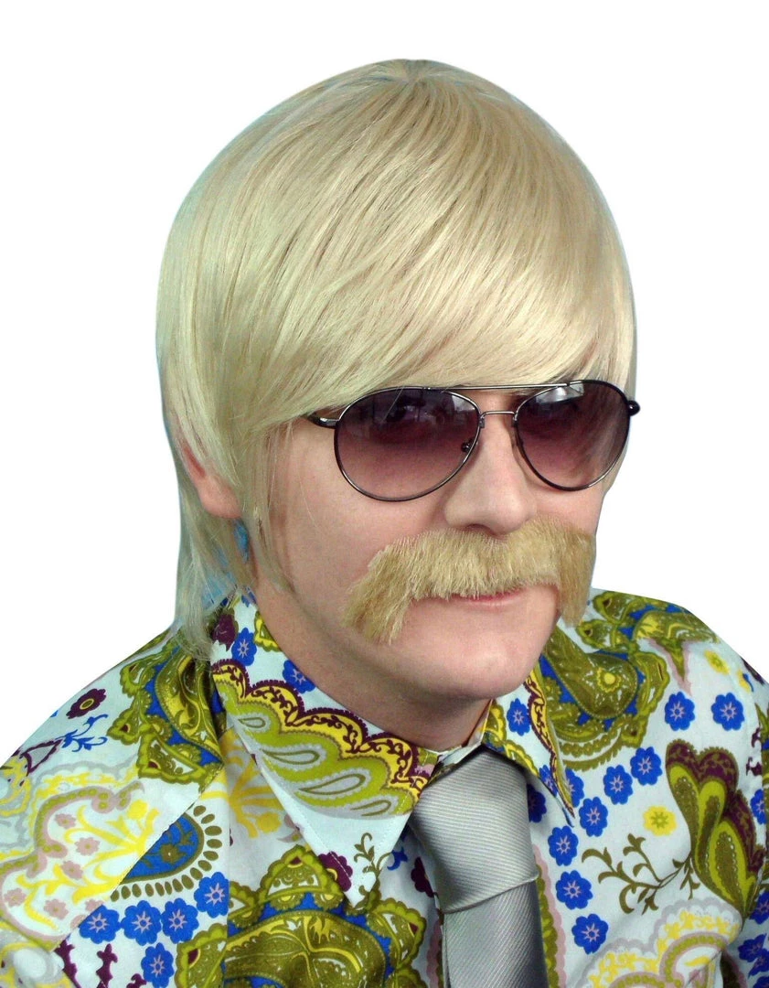Carnival Products Mens Mod 1960's To 1970's Guy Blonde Costume Wig 3 Carnival Products Mens Mod 1960's To 1970's Guy Blonde Costume Wig