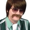 Carnival Products Mod Brown Men's 60s & 70s Wig Pop Star Costume Accessory Mens