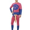 Smiffys Willyman Funny Men's Superhero Costume 1 Smiffys Willyman Funny Men's Superhero Costume